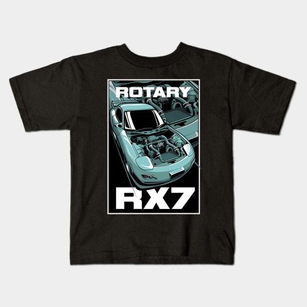 Mazda Rx7 Kids T-Shirt by JDMAPEX